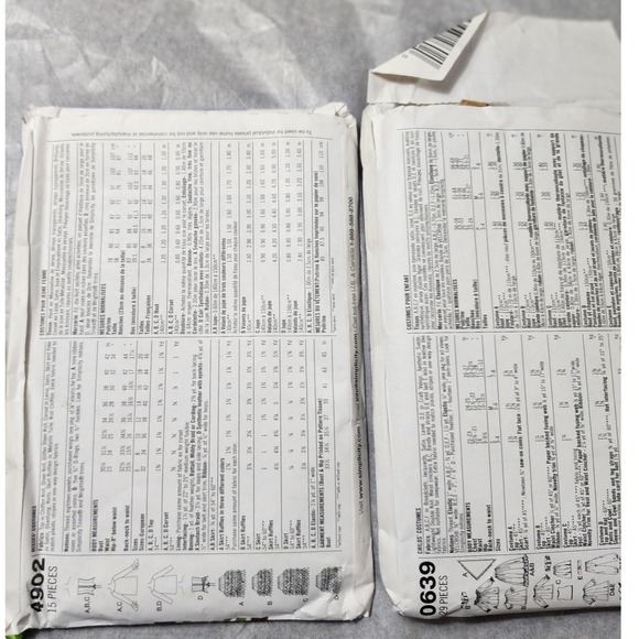 Simplicity Sewing Patterns Lot of 3 Halloween Costumes Adult & Kids Spooky Witch - Picture 5 of 8